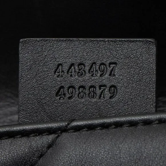 Gucci Matelasse Leather Pearl GG Marmont Small Flap Bag - Picture 6 of 15